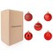 34-Piece Christmas Glitter Ball Ornaments (1.5") Xmas Tree Decorations
